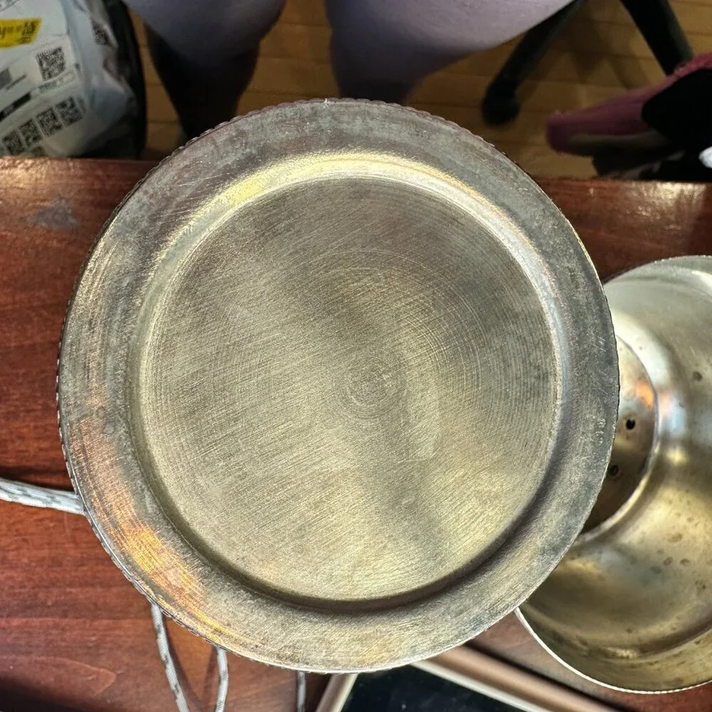 POTTERY BARN Extra Large Silver Tone Cocktail Shaker - 60 ounces